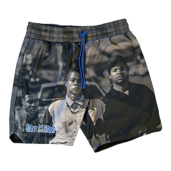 Boyz N The Hood Shorts Size XL Mesh Ice Cube Cuba Gooding All Over Shoe Palace - Picture 1 of 7